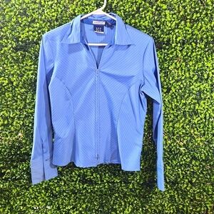 DC Blue Blouse Women's Small Zip Up Jacket